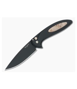 Protech Cambria 2 Flipper Maple Burl Inlay - PT-CF2103-LTD-MAPLE 1