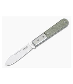 LionSteel Roundhead Barlow Green Micarta Slip Joint M390 Spearpoint CK0111-CVG - LS-CK0111-CVG 1