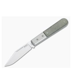 LionSteel Shuffler Barlow Green Micarta Slip Joint M390 Clip Point CK0112-CVG - LS-CK0112-CVG 1