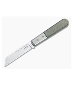 LionSteel DOM Barlow Green Micarta Slip Joint M390 Sheepsfoot CK0115-CVG - LS-CK0115-CVG 1
