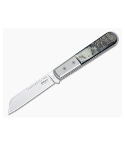 LionSteel DOM Barlow Ram Horn Slip Joint M390 Sheepsfoot CK0115-RM - LS-CK0115-RM 1