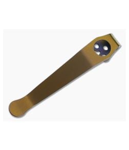 Lynch Northwest Spyderco Long Bronze Titanium Deep Carry Pocket Clip CL-SPY-LNG-ANO-BRZ - LNW-CL-SPY-LNG-ANO-BRZ 1