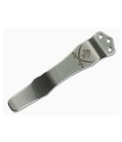 Emerson Knives Pirate Logo Stainless Pocket Clip - EM-CLIP-003 1