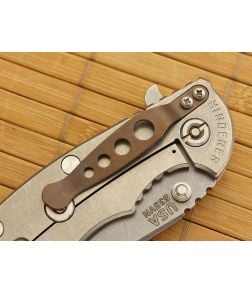 Hinderer Holey Pocket Clip Titanium Bronze - HK-0277 1
