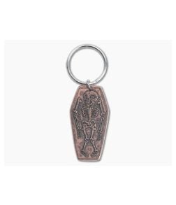 Shire Post Mint Memento Mori Coffin Coin Copper Keychain - SPM-COF-MEM-CO-K 1