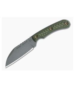RMJ Tactical Coho Fixed Blade Dirty Olive G10 Tungsten Cerakote Nitro-V Wharncliffe  - RMJ-COHO-DO 1
