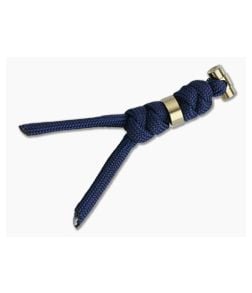 Chris Reeve Large Sebenza/Umnumzaan Lanyard Midnight with Gold Bead - CRK-COM-7123 1