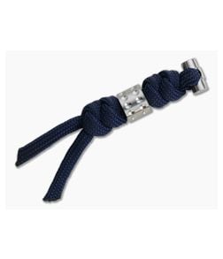 Chris Reeve Large Sebenza/Umnumzaan Lanyard Midnight with Silver Dot Bead - CRK-COM-7127 1