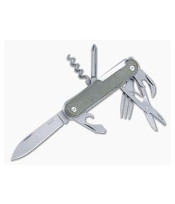 MKM Campo 7 MagnaCut Multi-Tool Green Micarta CP07MAG-GC - MKM-CP07MAG-GC 1