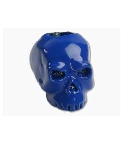 Schmuckatelli Classic Skull Bead Blue Powder Coat Finish - ST-CPCB 1