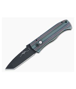 Protech Emerson CQC-7 DLC Tanto Lined Gray Crosscut G-carta Top Automatic Knife CQC7-M-01 - PT-CQC7-M-01 1