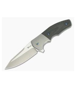 Reate Knives Crossroads Kirby Lambert Design M390 Carbon Fiber Titanium Bolster Liner Lock Flipper - RK-CR-005 1