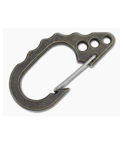 Tuff-Writer D22 Large Key Carabiner Aged Brass - TW-CRB-005 1
