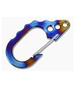 Tuff-Writer D22 Large Key Carabiner Flamed Titanium - TW-CRB-006 1
