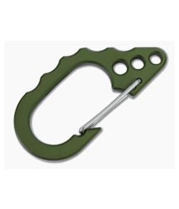 Tuff-Writer D22 Large Key Carabiner Aluminum OD Green Cerakote - TW-CRB-009 1