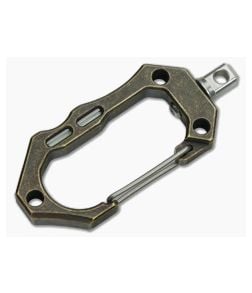 Tuff-Writer Aged Brass Carabiner with SS Swivel - TW-CRB-013 1