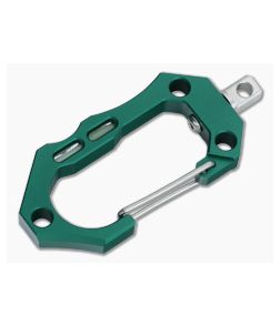Tuff-Writer Aluminum Carabiner Green SS Swivel - TW-CRB-AL-GRN-SS 1