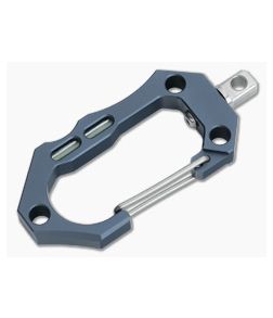 Tuff-Writer Aluminum Carabiner Gray SS Swivel - TW-CRB-AL-GRY-SS 1