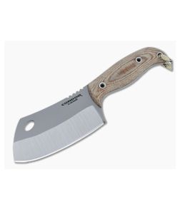 Condor Tool & Knife Primal Cleaver Natural Canvas Micarta Fixed Blade Knife 2011-4HC - CTK-2011-4HC 1