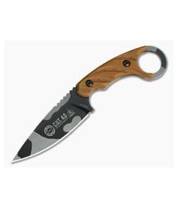 TOPS Knives C.U.T. 4.0 Camo Finish Combat Utility Tool Fixed Knife CUT-40 - TP-CUT-40-CAMO 1