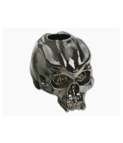 Schmuckatelli Cyber Skull Bead Hematite Plated Pewter - ST-CYH 1