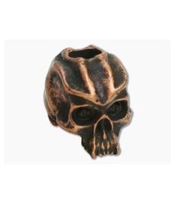 Schmuckatelli Cyber Skull Bead Roman Copper Oxidized Pewter - ST-CYRCO 1