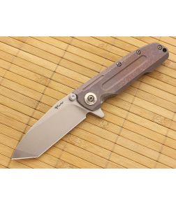 Reate Knives District 9-B Purple Tanto Titanium Flipper S35VN - RK-D9-B-P 1