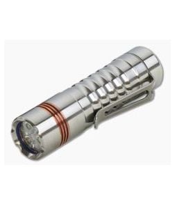 Prometheus Lights Delta Raw Satin Titanium Grooves with Titanium Button 5000K - PL-DELTA-001 1