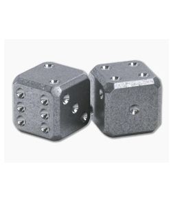 Flytanium Cuboid Large Titanium Dice Set Stonewash - FT-DICE 1