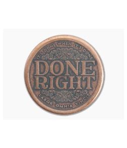 Shire Post Mint Done Right/Done Quick Decision Maker Copper Coin - SPM-DR-DQ-CO 1