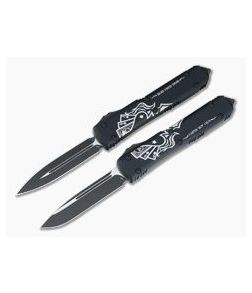 Microtech Ultratech Dead Man's Hand Set Elmax Drop Point and Double Edge CTS-204P OTF Automatics - MT-DMH-002 1