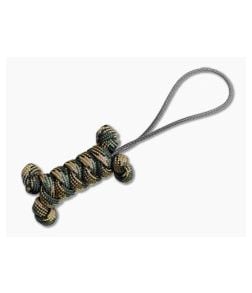 Backcountry Braids Dog Bone Paracord Lanyard - Woodland Camo - BCB-DOGBONE-WC 1