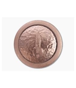 D Rocket Design Copper Worry Stone Coin 0027 - DRD-0027 1