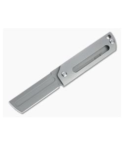 D Rocket Design MaximX Flipper Blasted M390 Mill Out Titanium Frame Lock Folder 0032 - DRD-0032 1