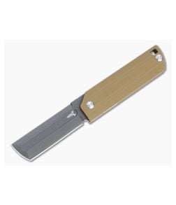 D Rocket Design MaximX EDC Flipper Black M390 Brown G10 Folding Knife 0039 - DRD-0039 1