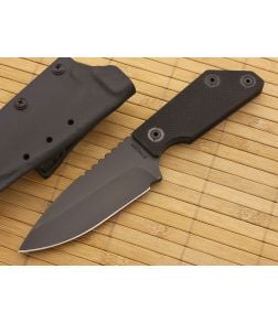 Strider EB-AC Fixed Spear Point Blade Black G10 Black Cerakote - SK-EB-AC-BG10B 1