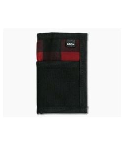 Arc Company The Edge XL Bi-Fold EDC Card Wallet Red Buffalo Check - ARC-EDGE-XL-RD 1