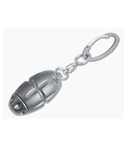 LionSteel Eggie SandBlast Gray Titanium Keychain Multitool EG-GY - LS-EG-GY 1