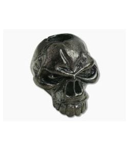 Schmuckatelli Emerson Skull Bead Matte Hematite Plated Pewter - ST-EHM 1