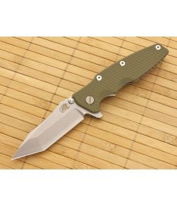 Hinderer Knives Eklipse Tanto Flipper Olive Drab Green G10 - HK-EK-OD-35F 1
