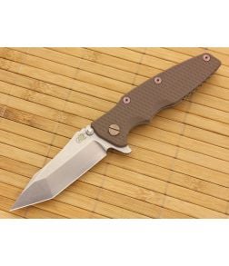 Hinderer Knives Eklipse 3.5" Tanto Flipper Dark Earth Working Finish Frame - HK-EKLIPSE-001 1