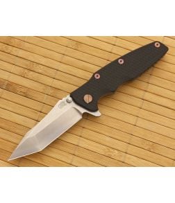 Hinderer Knives Eklipse 3.5" Tanto Flipper Black Battle Bronze Frame - HK-EKLIPSE-005 1