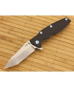 Hinderer Knives Eklipse 3.5" Tanto Flipper Black Blue Standoffs - HK-EKLIPSE-006 1