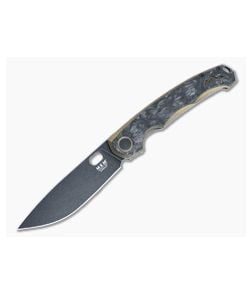 MKM Eclipse Flipper Bronze Titanium Carbon Fiber Overlay Black Stonewash MagnaCut Drop Point EL-BRCFD - MKM-EL-BRCFD 1