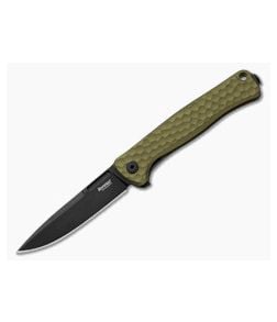 LionSteel Emmet Green Aluminum Black PVD Blade - LS-EM01A-GB 1