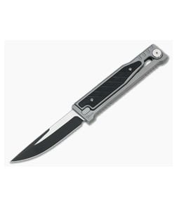 Reate EXO Exoskeleton Design Drop Point PVD Elmax Black G10 Manual OTF Knife - RK-EXO-DP-BLKG10-PVD 1