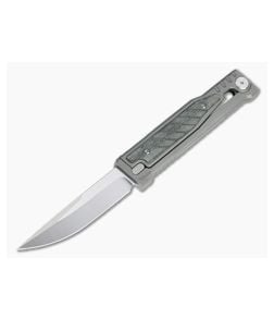 Reate EXO Exoskeleton Design Drop Point Elmax Black Micarta Manual OTF Knife - RK-EXO-DP-BLKM 1