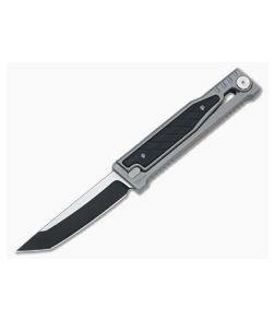 Reate EXO Exoskeleton Design Tanto Point PVD Elmax Black G10 Manual OTF Knife - RK-EXO-TP-BLKG10-PVD 1