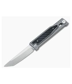 Reate EXO Exoskeleton Design Tanto Point Elmax Black G10 Manual OTF Knife - RK-EXO-TP-BLKG10 1