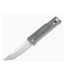 Reate EXO Exoskeleton Design Tanto Point Elmax Black Micarta Manual OTF Knife - RK-EXO-TP-BLKM 1